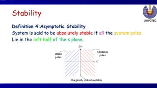Stability Defination Control System - Stability of a control system | PPTX