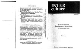 140-Le chaman et l’écologiste. P. Raine. (document à télécharger en format PDF, 3,5Mb). 