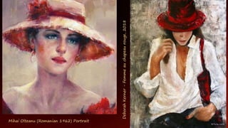 Deborah
Kerner
-
Femme
au
chapeau
rouge,
2018
Mihai Olteanu (Romanian 1962) Portrait
 
