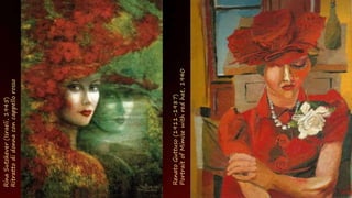 Renato
Guttuso
(1911-1987)
Portrait
of
Mimise
with
red
hat,
1940
Rina
Sutzkever
(Israeli,
1945)
Ritratto
di
donna
con
cappello
rosso
 
