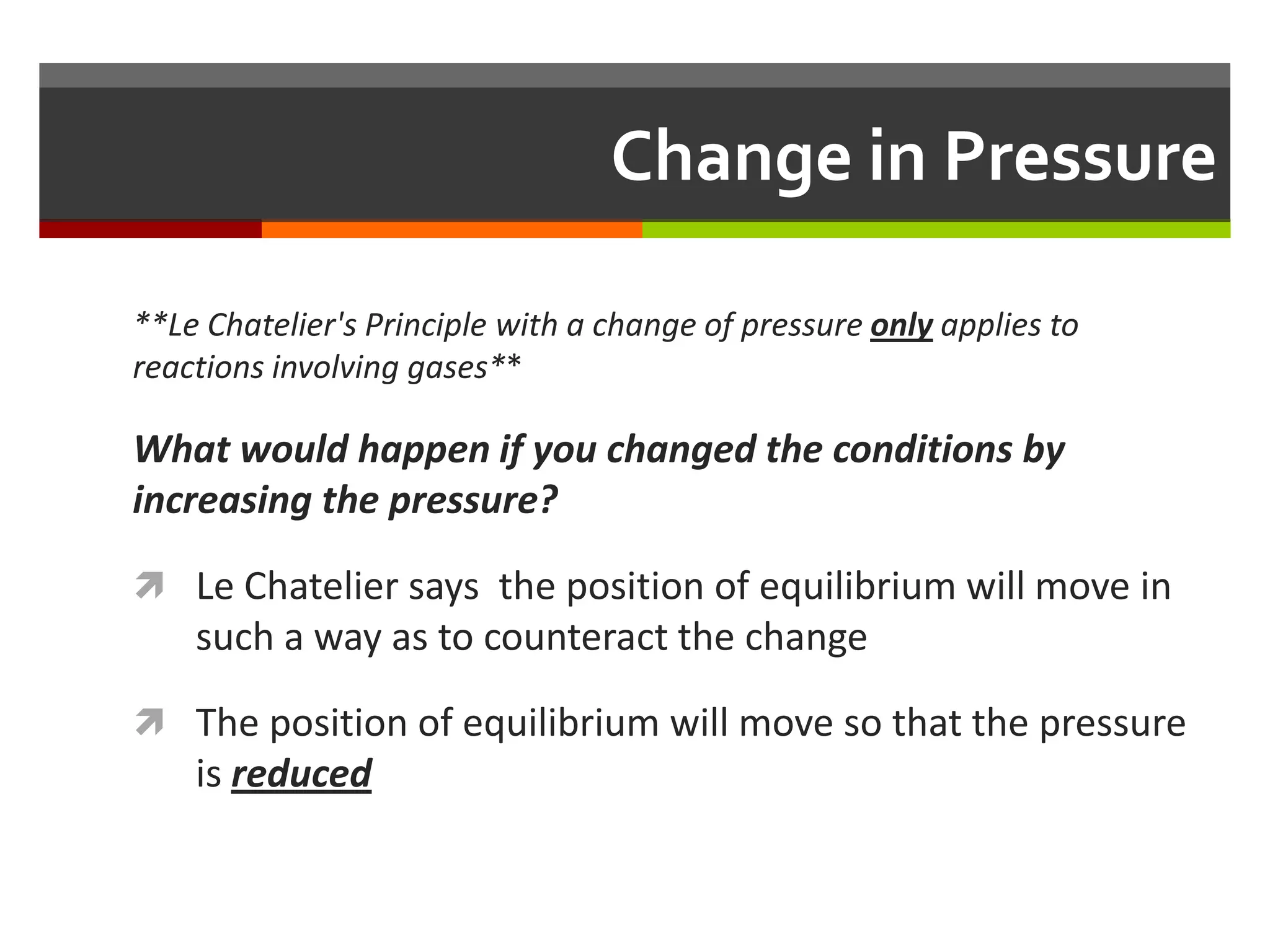 Le Chatelier's Principle | PPTX