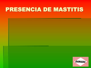 PRESENCIA DE MASTITIS
 