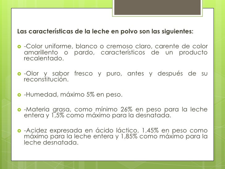 Leche en polvo