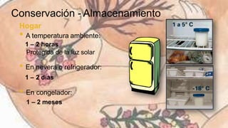 Leche materna extraccion y almacenamiento