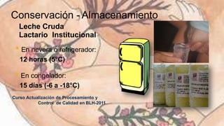 Leche materna extraccion y almacenamiento