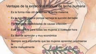 Leche materna extraccion y almacenamiento