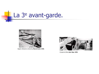 La 3e avant-garde.




 Nogent, Eldorado du dimanche, Marcel Carné. 1930.

                                                     À propos de NIce, Jean Vigo, 1930.
 