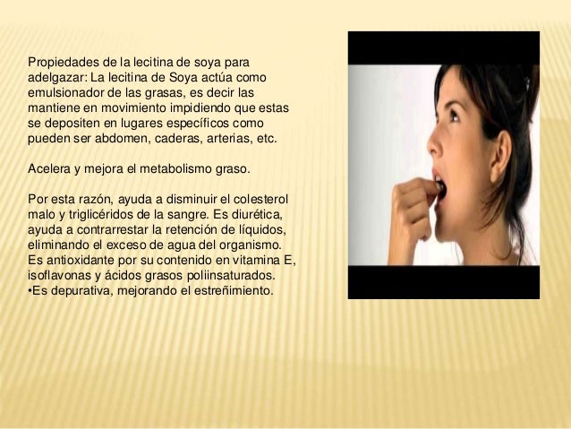 Propiedades de la lecitina de soya para adelgazar