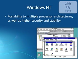 Original Windows Examples introduction to windows (history of windows) | PPTX