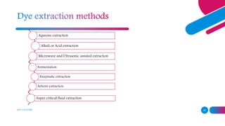 ADD A FOOTER 20
Aqueous extraction
Alkali or Acid extraction
Microwave and Ultrasonic assisted extraction
Fermentation
Enzymatic extraction
Solvent extraction
Super critical fluid extraction
 