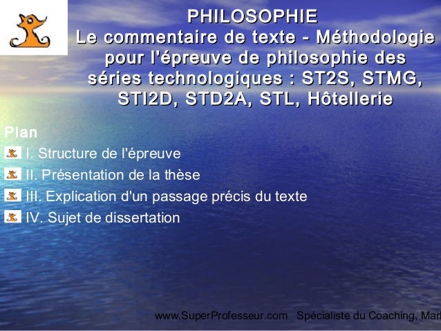 Dissertation de philosophie terminale s