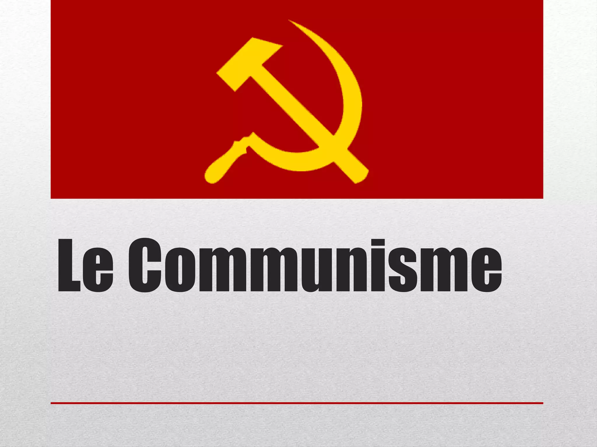 Le communisme | PPTX