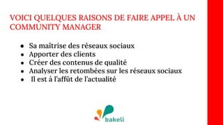 LE COMMUNITY MANAGER 
