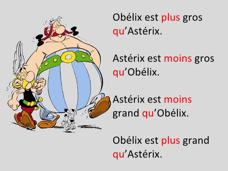 Le Comparatif De Qualité - Lessons - Tes Teach