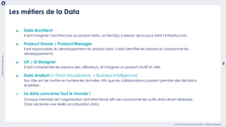 There
is
a
better
way
43
OCTO Part of Accenture © 2021 - All rights reserved
Les métiers de la Data
๏ Data Architect
Il do...