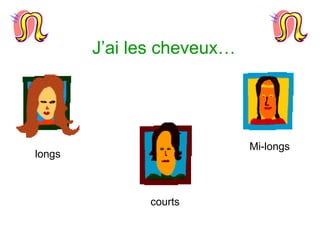 J’ai les cheveux… longs Mi-longs courts 