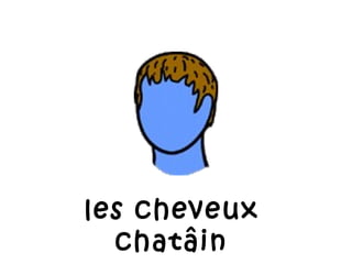 les cheveux chatâin 