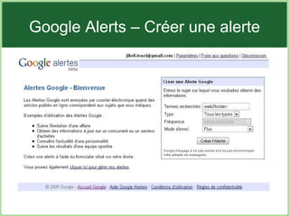Google Alerts – Créer une alerte 