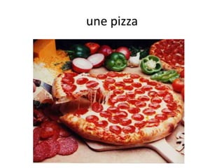 une pizza
 