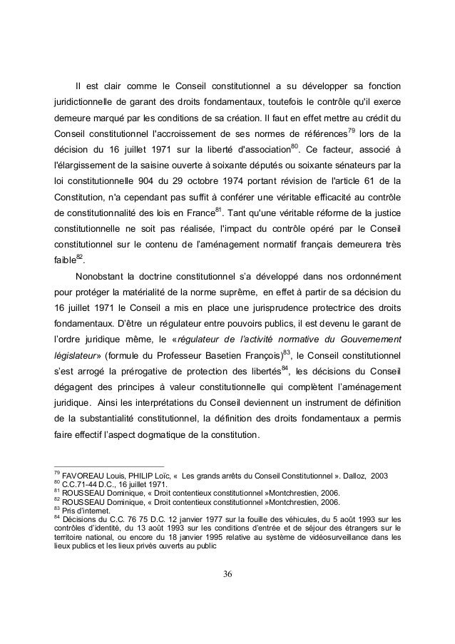 Dissertation conseil constitutionnel est il juridiction