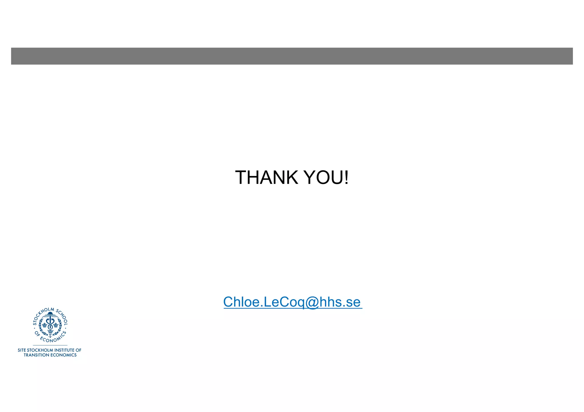 THANK YOU!
Chloe.LeCoq@hhs.se
 