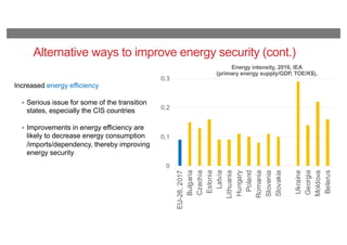 Energy Security in Transition Region | PDF