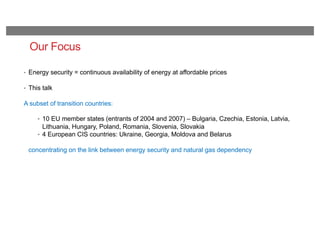 Energy Security in Transition Region | PDF