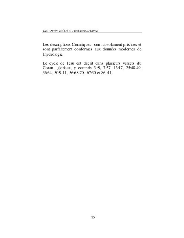 Le Coran Et La Science Moderne Sont Ils Compatibles