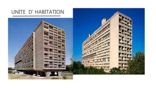 UNITE D’ HABITATION
 