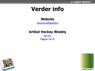 Le Credit Sportif