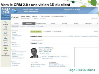 Vers le CRM 2.0 : une vision 3D du client Mettre de l’humain et travailler son relationnel… surtout en prospection ! 