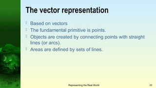 Representation in GIS Objects and fields Rasters and vectors GIS and ...