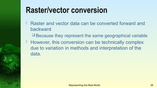 Representation in GIS Objects and fields Rasters and vectors GIS and ...
