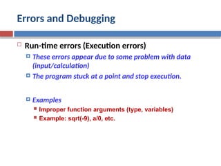 Fortran 77 -- Errors and GOTO Statement use | PPTX