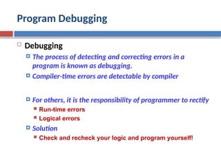 Fortran 77 -- Errors and GOTO Statement use | PPTX
