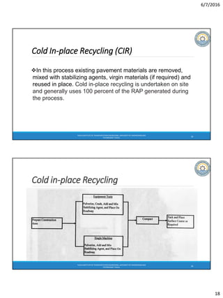 asphalt Pavement rehabilitation through recycling | PDF