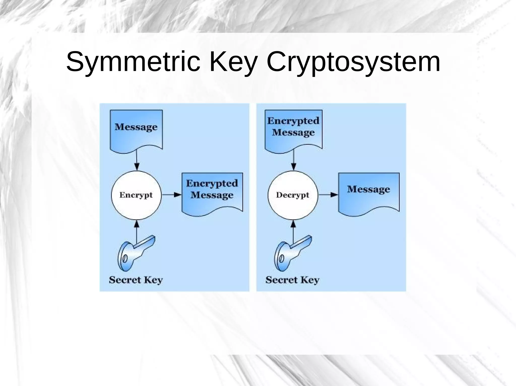 Symmetric Key Cryptosystem
 