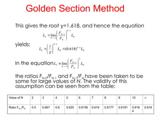 Golden Section Method in optimazation.ppt