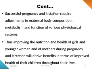Comprehensive Guide to Maternal Nutrition During Pregnancy and ...