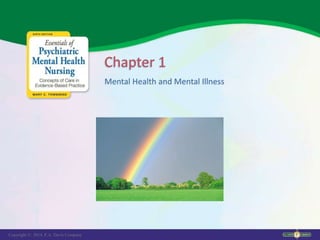 Copyright © 2014. F.A. Davis Company
Mental Health and Mental Illness
Chapter 1
 