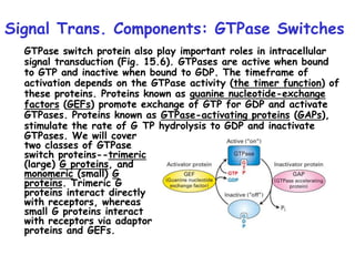 Gtpase Function lect- signal transduction and protein coupled receptors | PPT