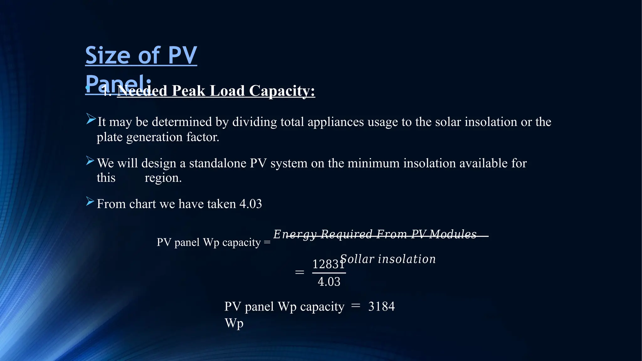 Lect-4-Design of PV system for Small Family (1).pptx