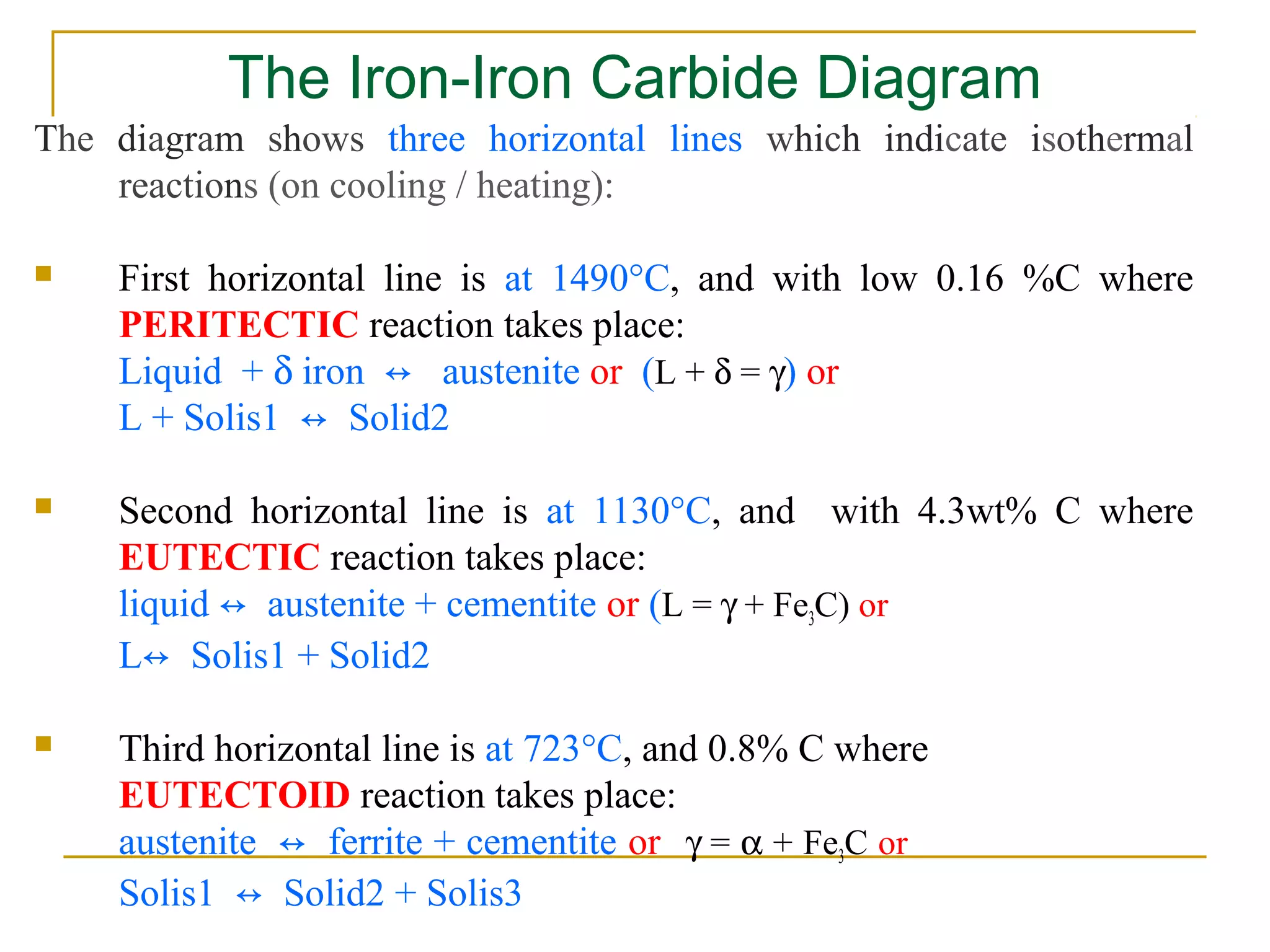 Lect-4 Iron Carbon Equilibrium Diagram | PPT