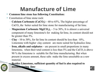 Lect- 4 Introdution to Properties and Manufacturing of Lime_ Fall2020 ...