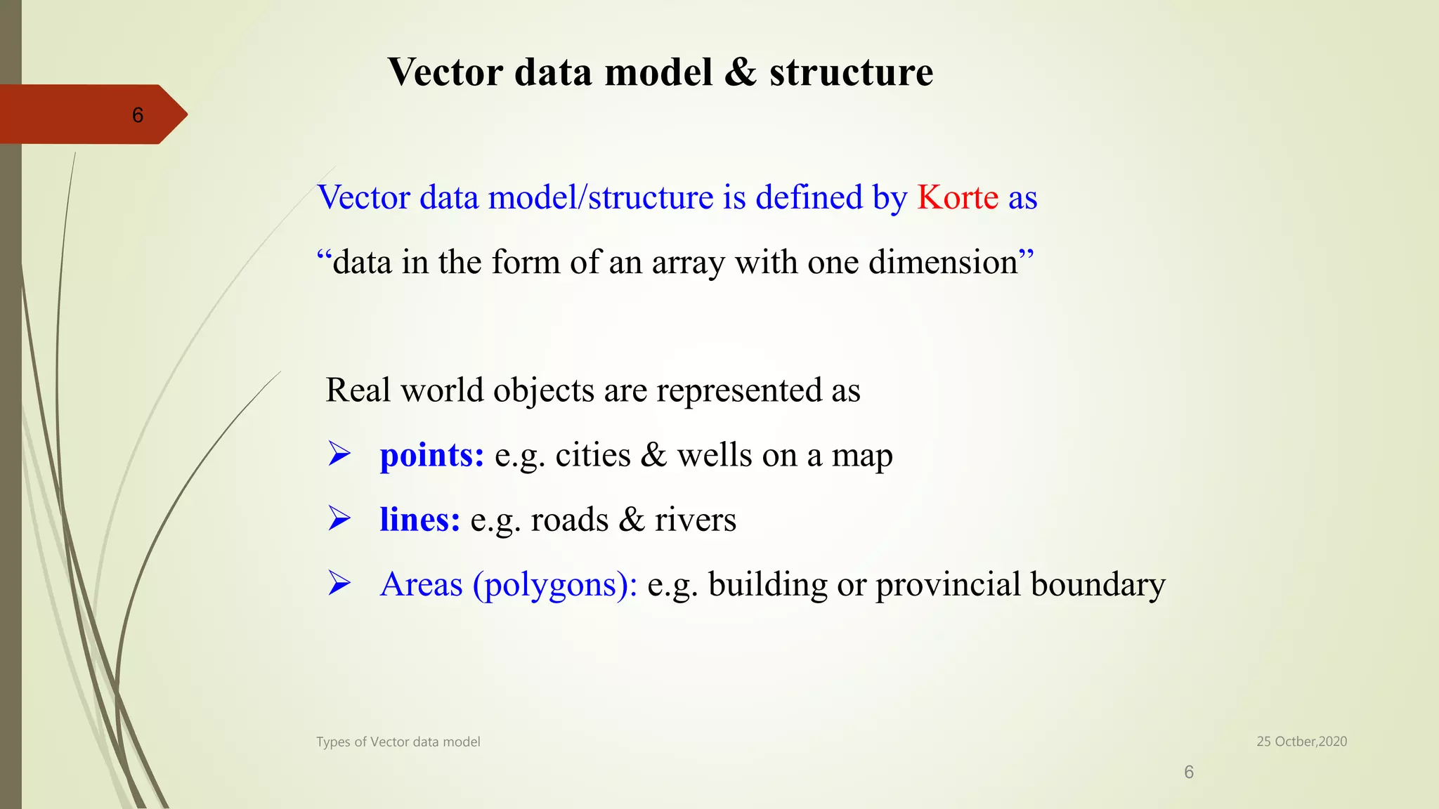 Lect 7 & 8 types of vector data model-gis | PPT