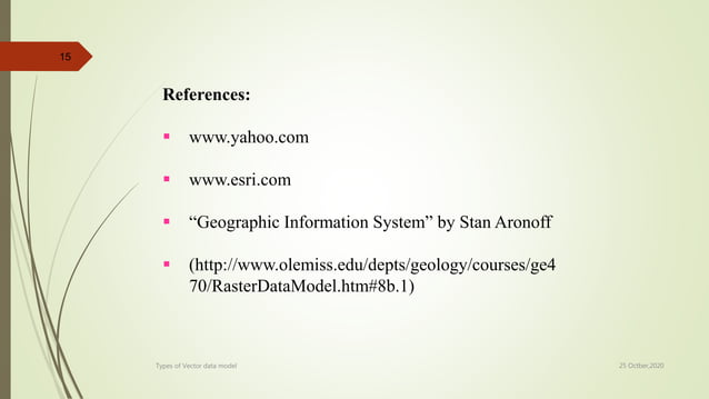 Lect 7 & 8 types of vector data model-gis | PPT