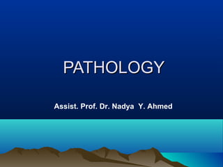 PATHOLOGY

Assist. Prof. Dr. Nadya Y. Ahmed
 