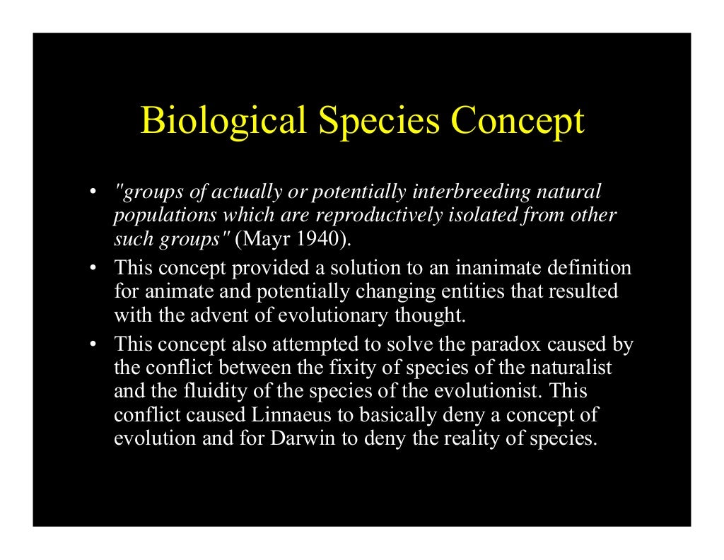 Lect01 Species and species concept