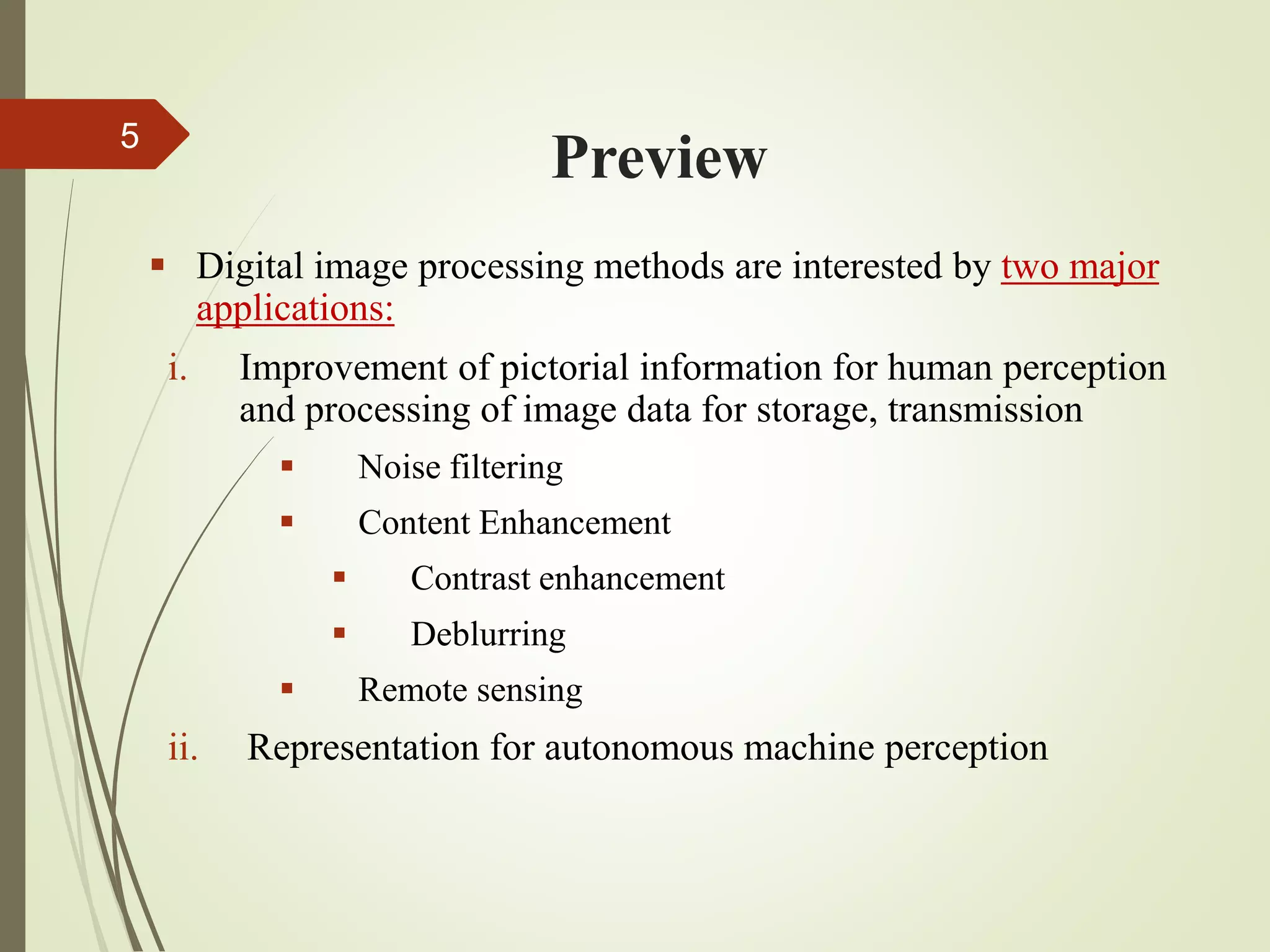 Lecture 1 for Digital Image Processing (2nd Edition) | PPTX