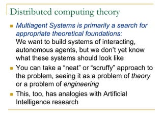Introduction to agents and multi-agent systems | PDF